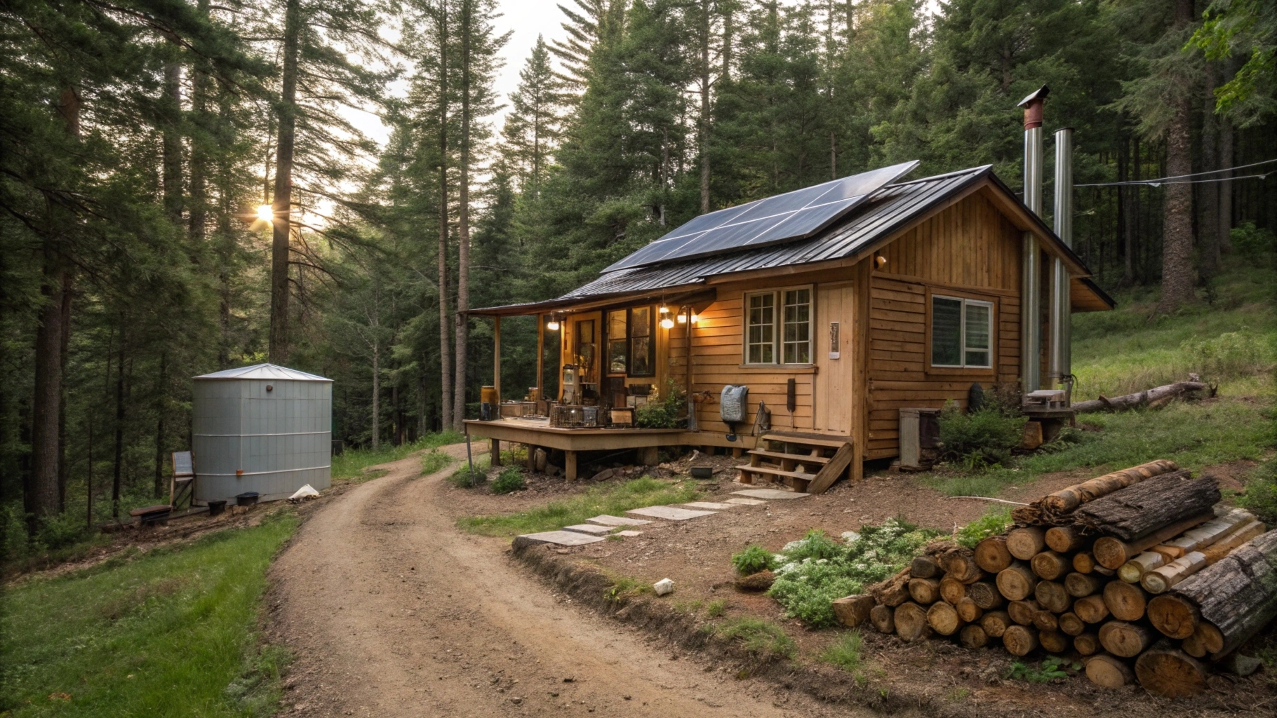 Off-grid cabin