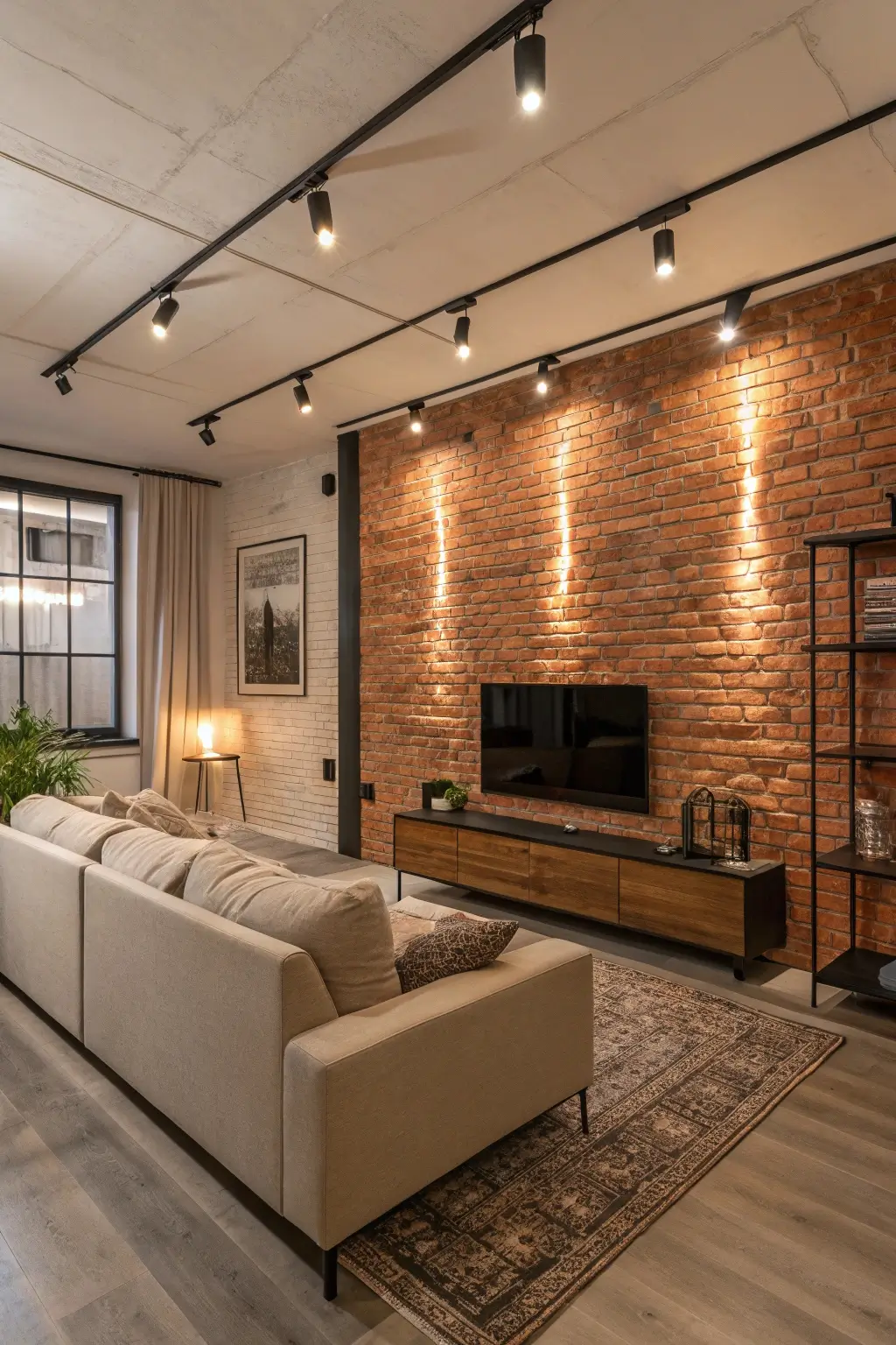 Exposed Brick Focus Wall