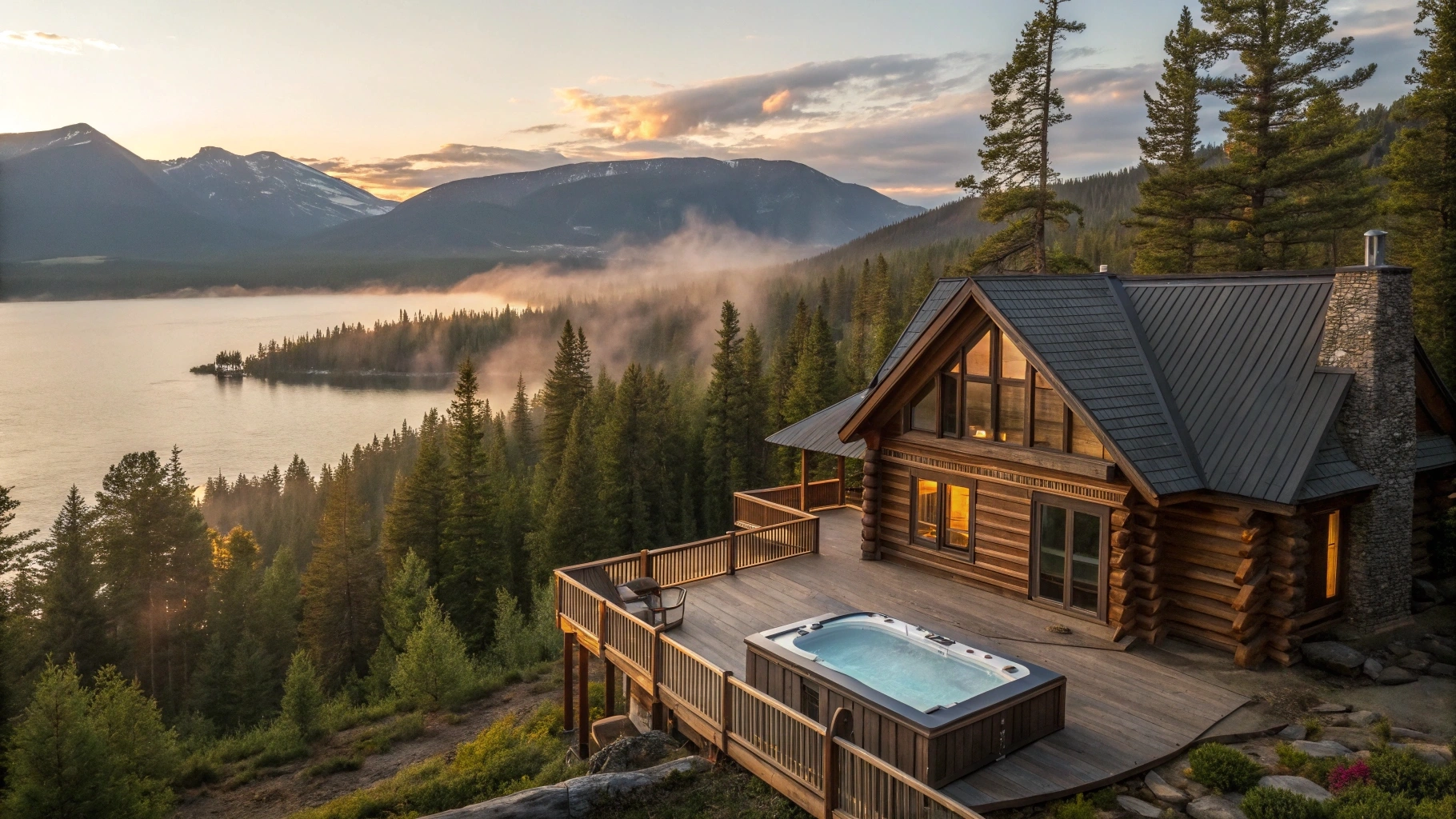 Log Cabins with Hot Tubs