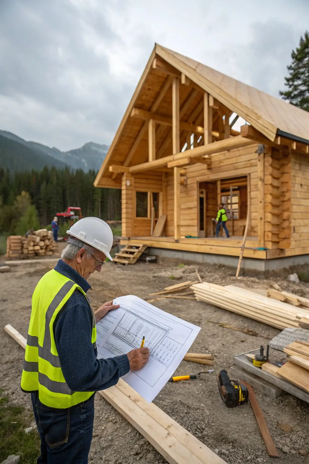 Cabin building code inspection.