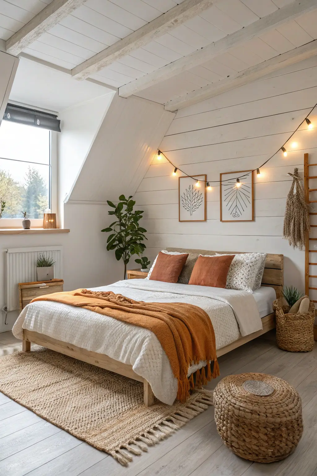 Scandinavian Orange Bedrooms