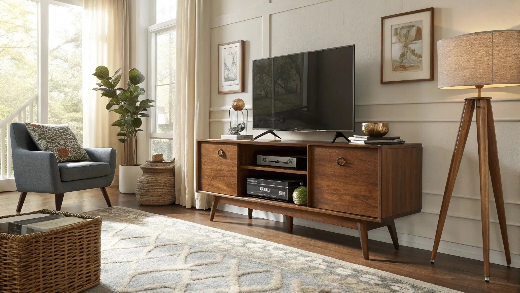 Mid-Century Modern TV Stand