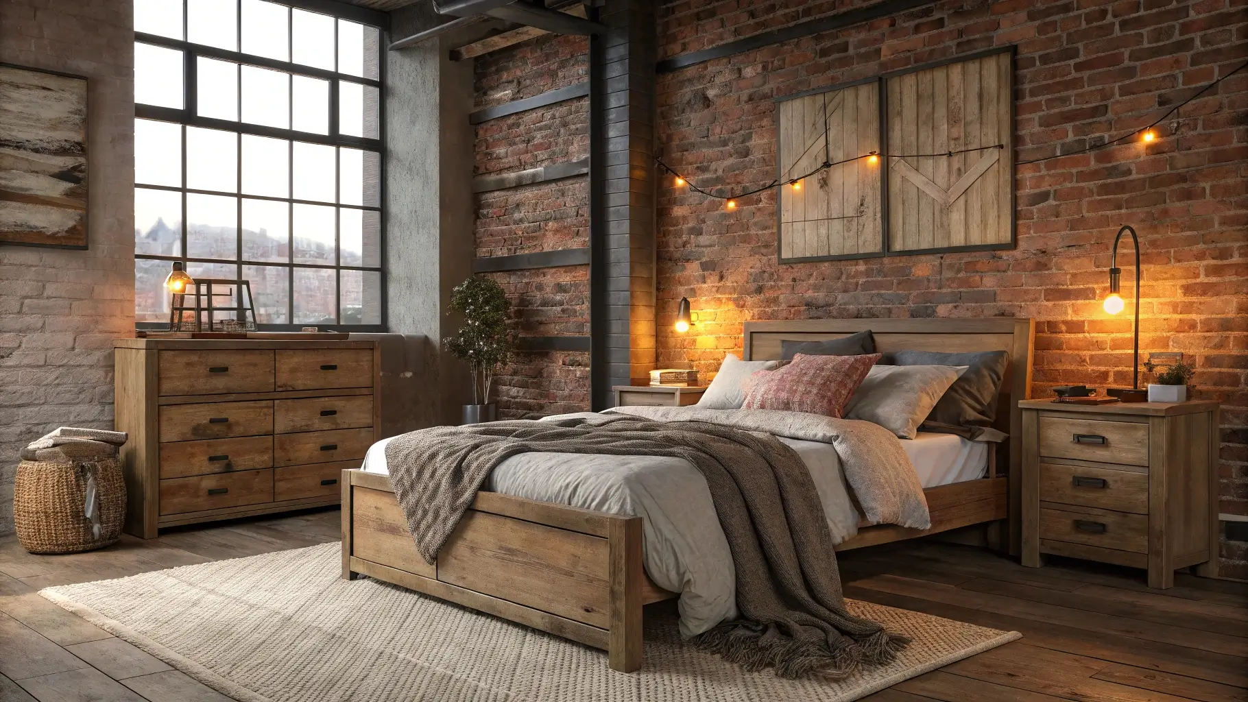 industrial interior design bedroom