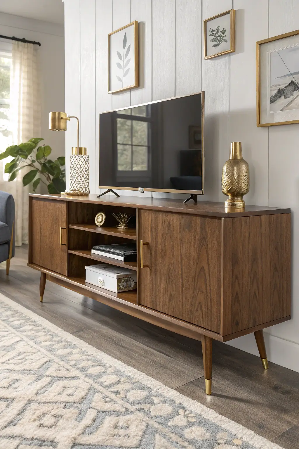 Nathan James Wesley Mid-Century Media Console