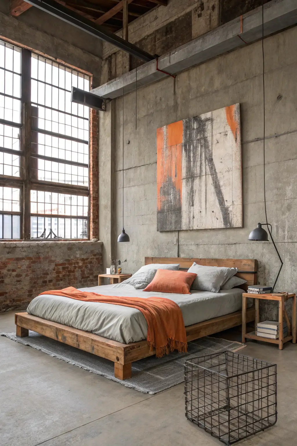 Loft Sunrise Industrial Warmth