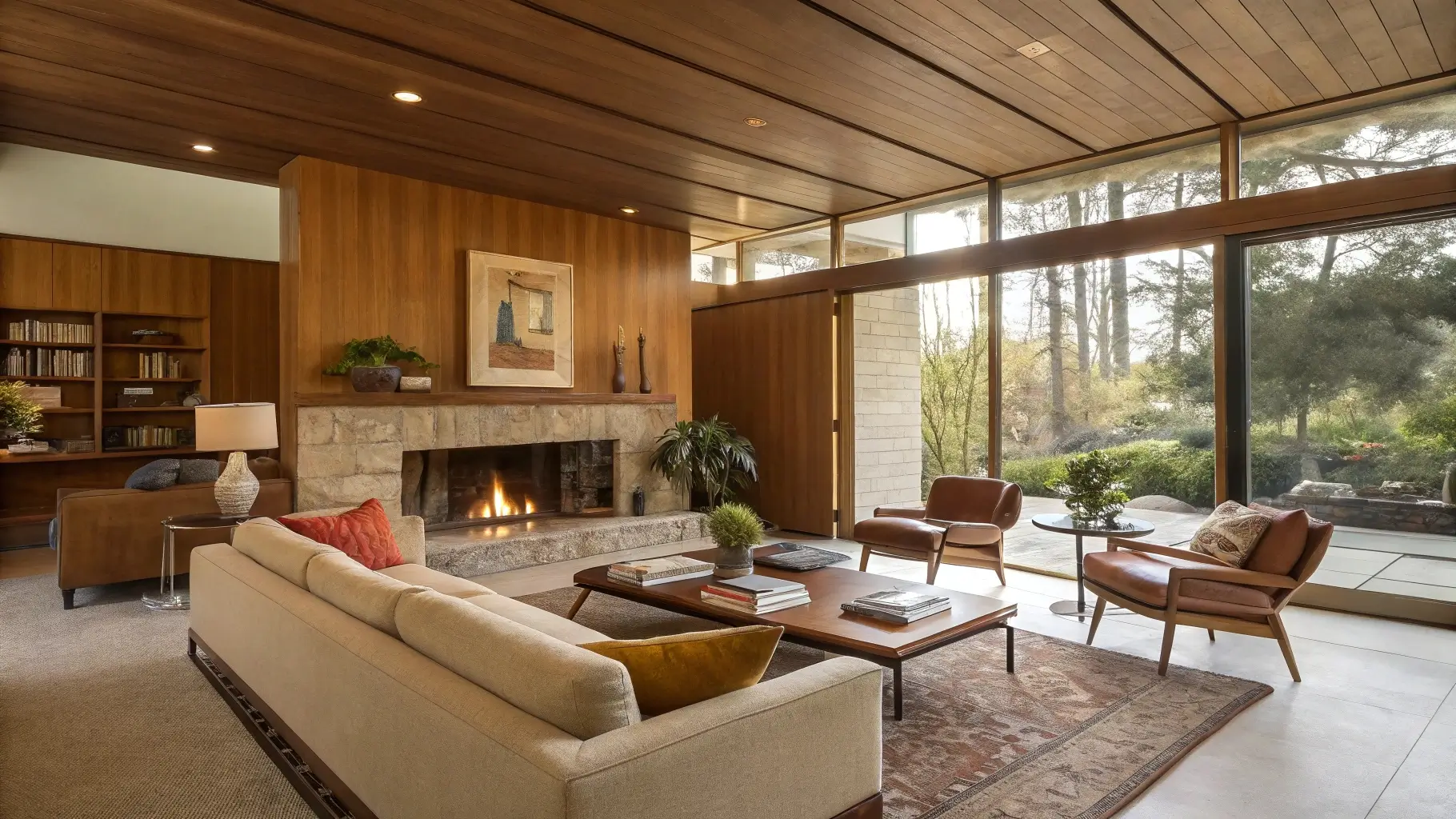 Stunning Mid-Century Modern Living Room