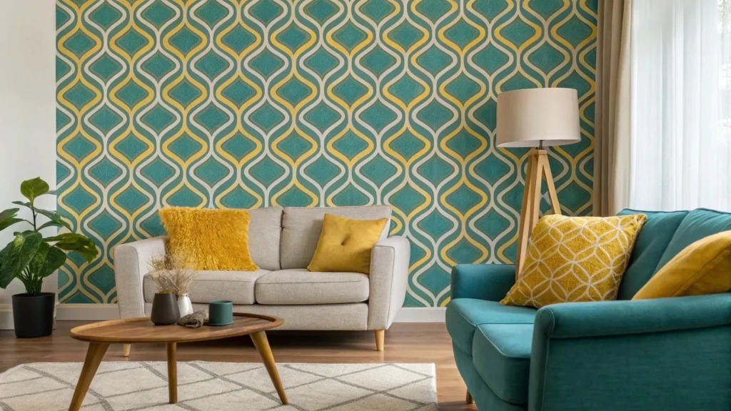 mid century modern wallpaper